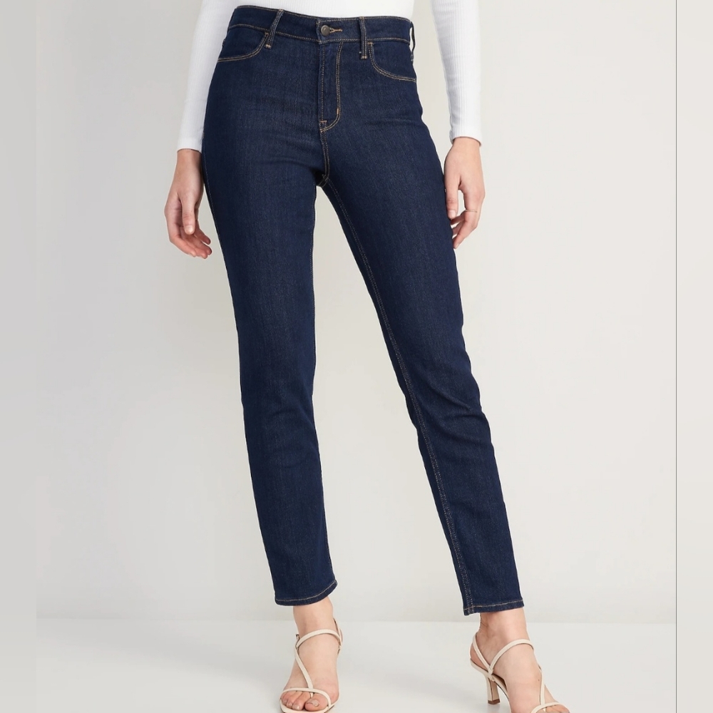 Old Navy High-Waisted Wow Slim Straight Jeans Size 4